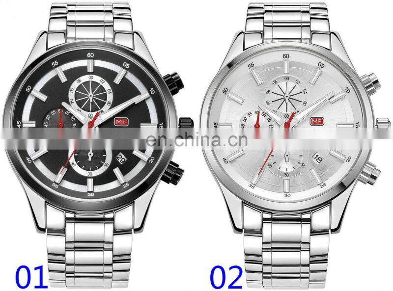 Mini Focus MF0081G Japan Movt Quartz Watch Bezel Stainless Steel Watch 2018 Men Brand Quartz Watch
