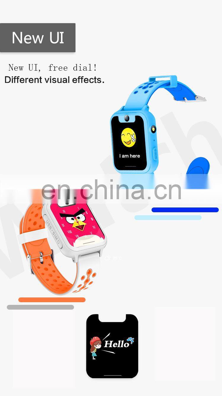 2018 hot selling Sim card lbs SOS smart watch Q6 tracker kids smartwatches with gps tracker