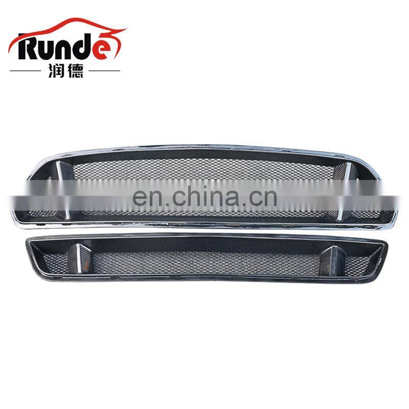 Runde Auto Accessories Body Parts Carbon Fiber GT Style Front Grille Suitable For 2015-2017 Ford Mustang front grille