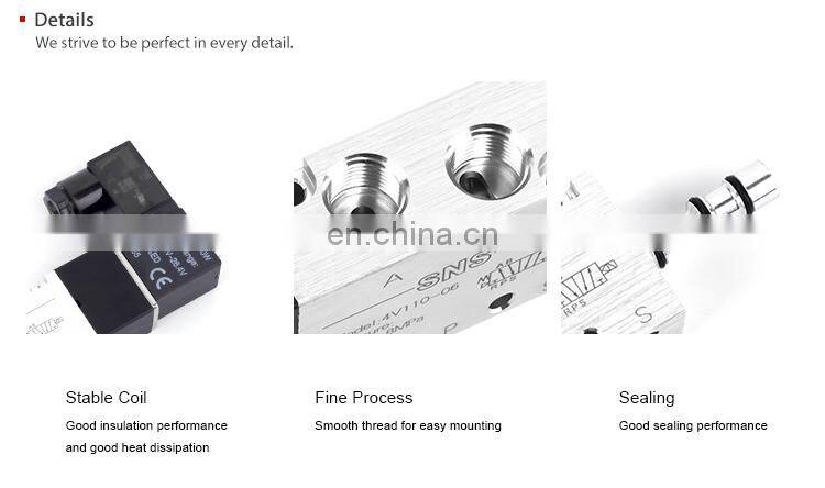 SNS 4V110-06 series directional hydraulic pump solenoid control stainless steel solenoid valve