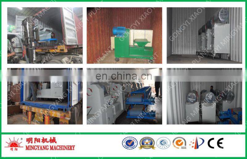 Screw Press Small Corn Stalk Cow Dung Charcoal Biomass Wood Sawdust Briquettes Making Machine