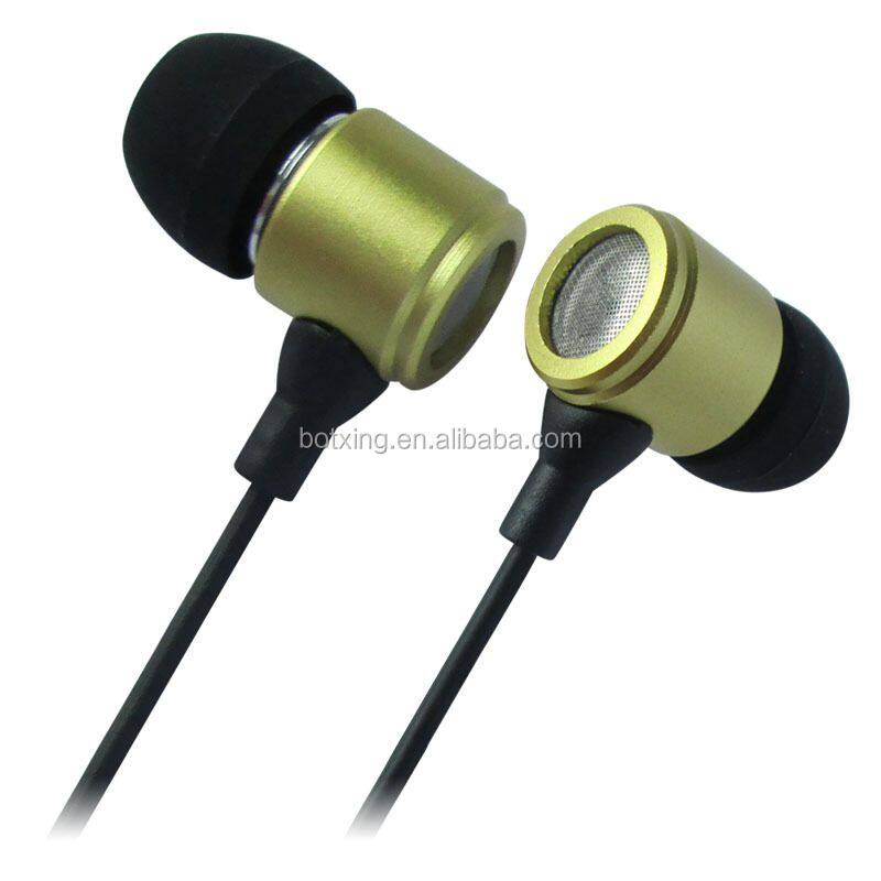 Metal material in ear earpieces voice changer earphone 3.5mm headphone jack