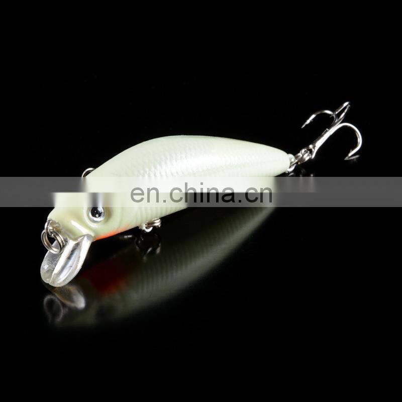 High Quality deep diving fishing bait manufacturers OEM plastic mini wobbler artificial fishing lure night fishing lure