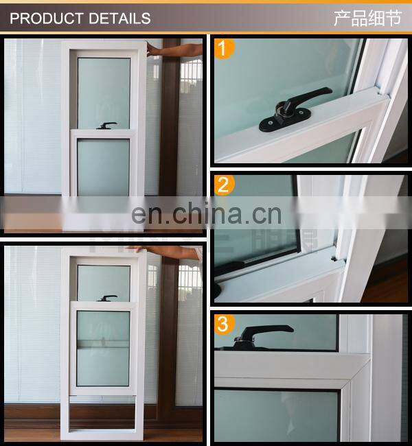 UPVC vertical sliding window with surface mounted Georgian Bars
