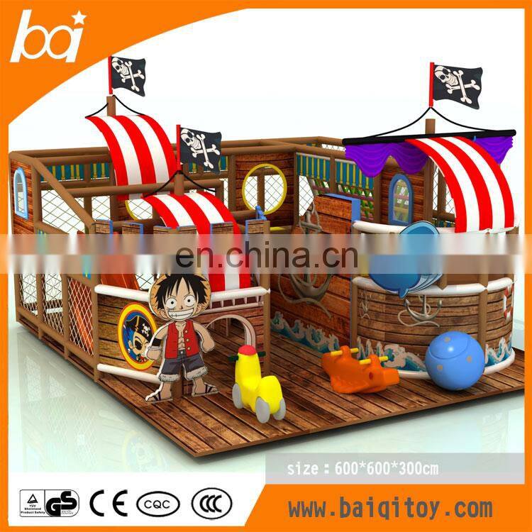 Small pirate ship indoor playground equipment, indoor Roumania Children Playground Tanker Indoor Electric Games