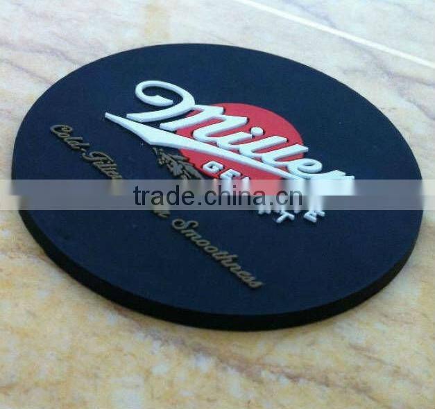 colorful PVC cup mat, PVC rubber table mat, silicone coaster