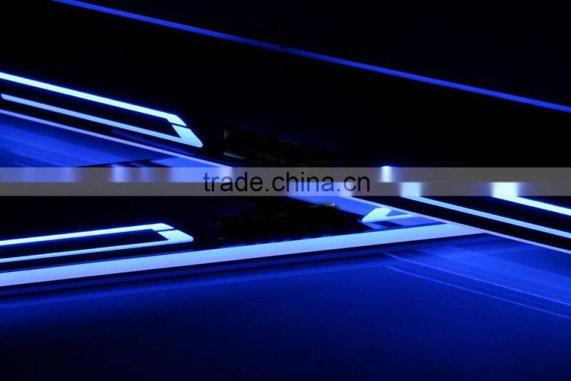 24 months warranty car styling led light For F30 door sill plate light flash moving scuff car door sill light
