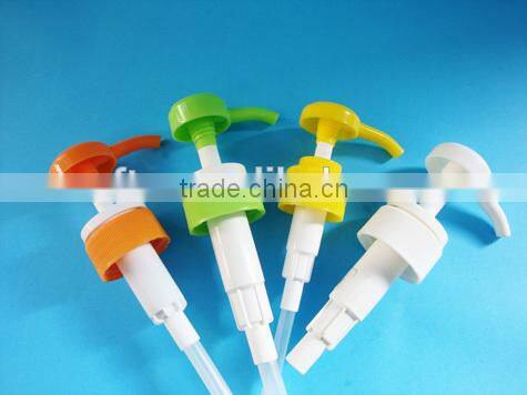 24mm water transfer printing treatment pump with special half cover, plastic external spring cream pump
