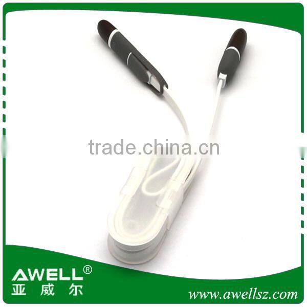 2016 hot sale made in china usb 2.0 cable led flow micro usb cable for Android