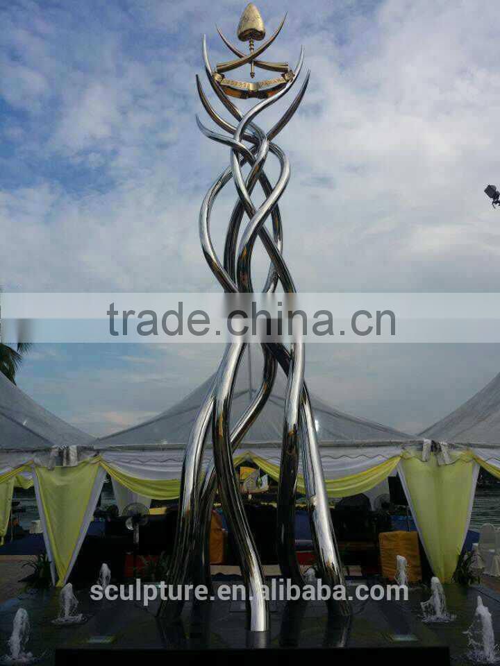 Modern Large Garden Arts Stainless steel Sculpture for Outdoor decoration