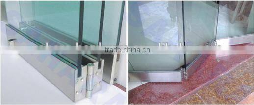 Frameless glass folding door system,folding glass door, side hanging folding door