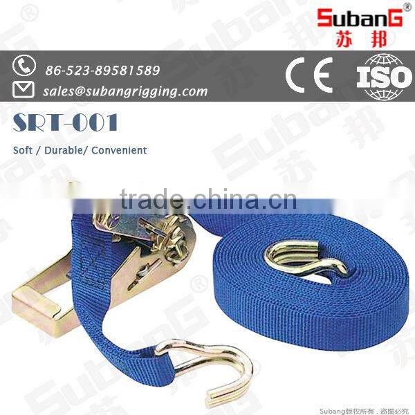 customized polyester 50mmx9m 2500kg(lc) ratchet tie down
