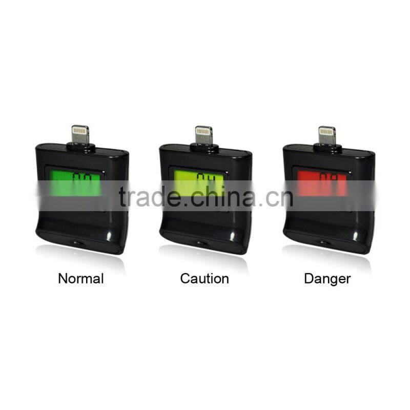 IPEGA for iPhone / iPad Backlight Screen Breath Breathalyzer Alcohol Tester Wholesale