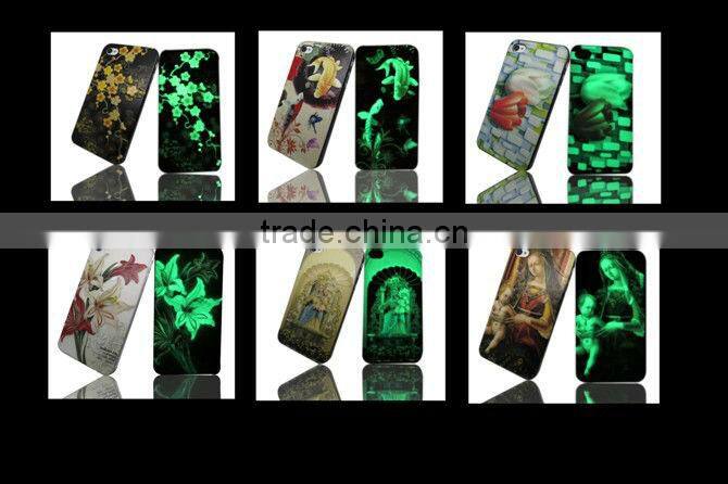 Noctilucent color emboss phone case