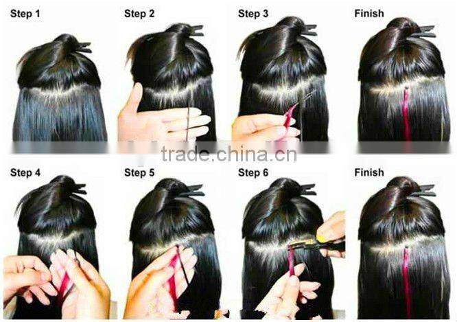 Human Hair Micro Loop Ring Hair Extension/Micro Links Hair Extension