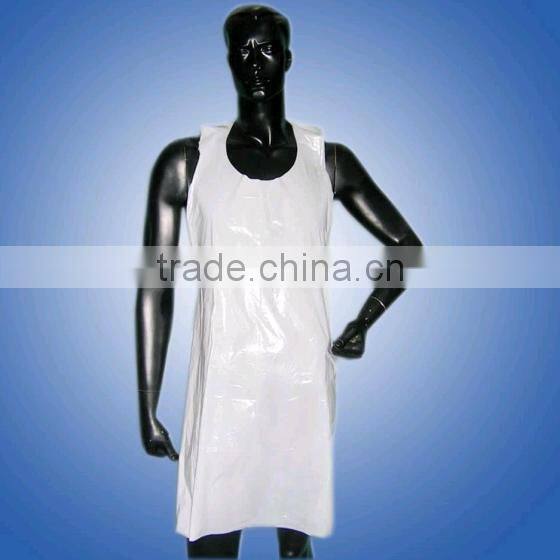 PE apron disposable plastic apron household protective aprons HDPE LDPE white blue