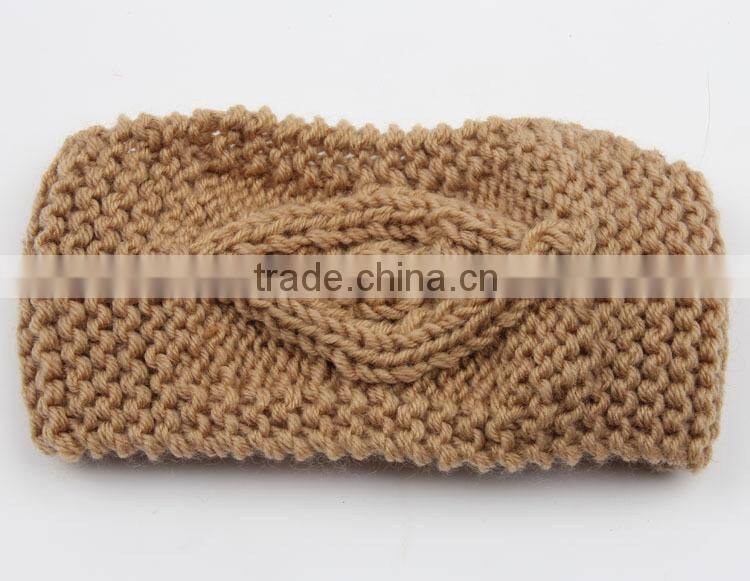 Hand Knitting Eye Style Warm Keeping Fashion Lady Headband Hairband For Women