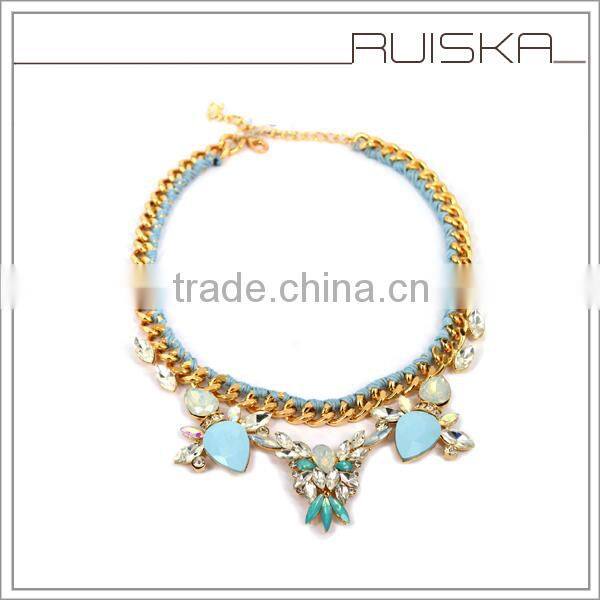 Fashion Design For Girls Colorful Chains Jewelry Necklace