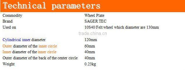 Wheel chassis/Plate grinding wheel/Wheel Plate for 10S40/Wheel Plate for Felt wheel
