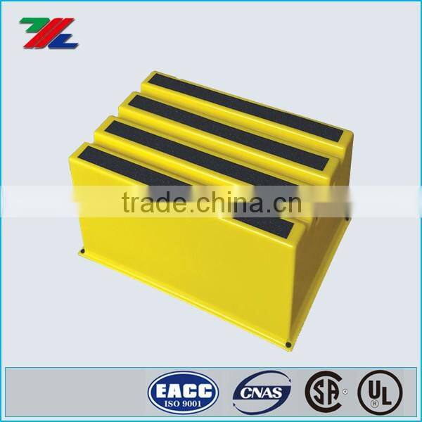 HDPE Plastic Three Steps Ladders with Skid Resistance labels ; Plastic Steps stools with 1000LB loading ladders