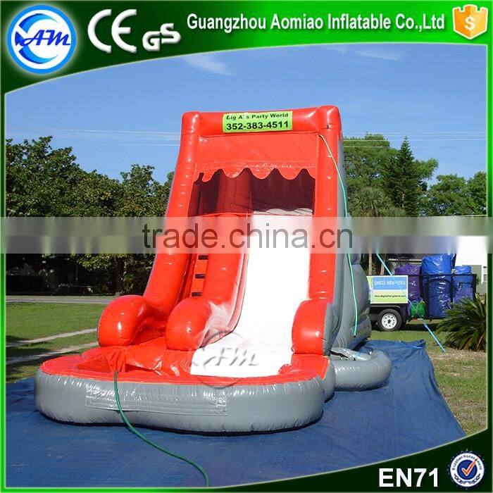 Top quality cheap above ground dubai inflatable floating pool water slide for sale