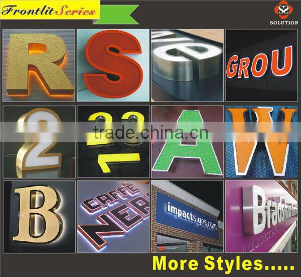 Outdoor lighting led plastic letters sign