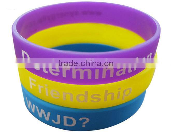 Newest design popular fashion memorial silicone wristbands