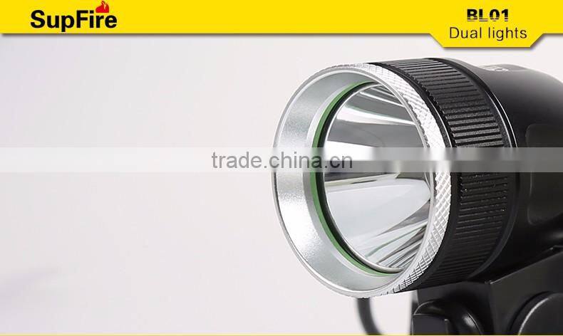 Supfire BL01 Hot sale Bicycle light&headlamp Rechargeable Headlight with Power Bank