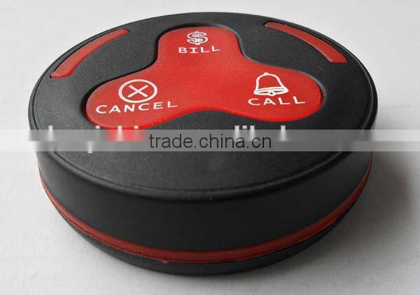 Portable coffee shop Wireless pager caller system H3 buzzer with K-2000AT screen