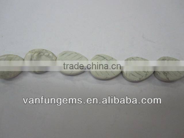 White turquoise carved leave