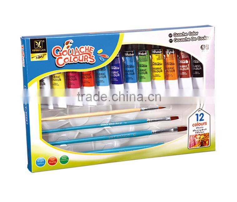 2015 High Quality Non-toxic Glass Color Paint For Student