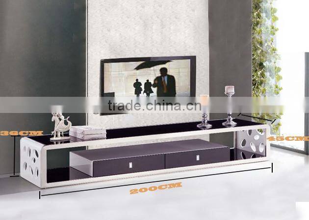 tv lcd wooden clear acrylic tv stand TV-839