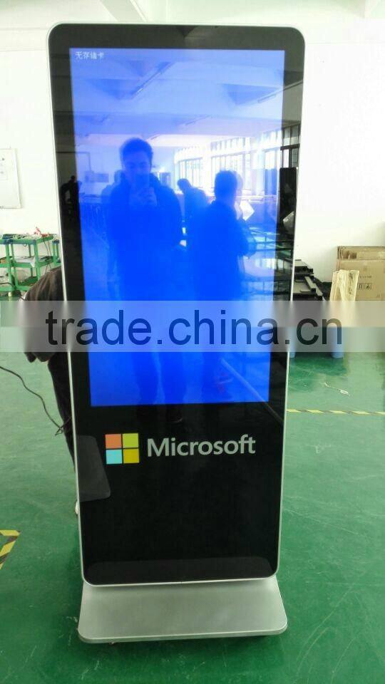 46 inch lcd digital media networking floor standing android ad player for supermarket