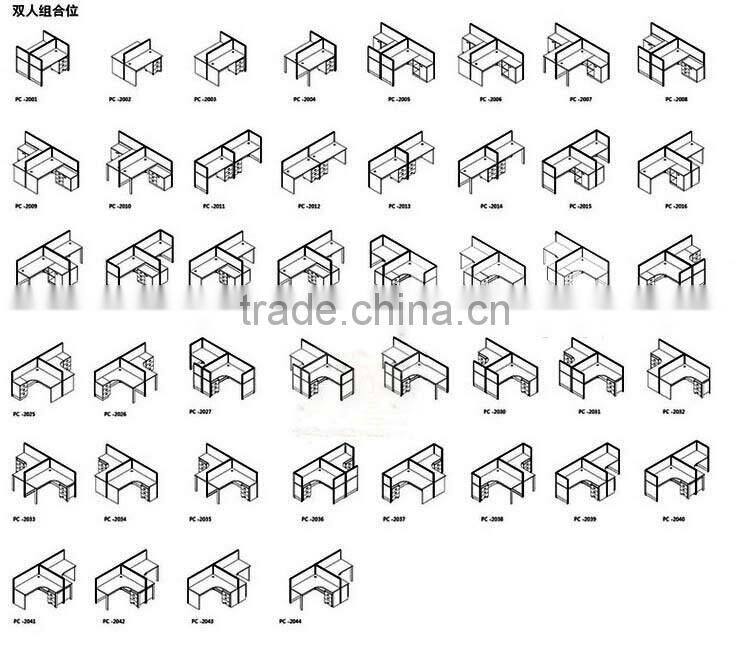 high quality office furniture desk for 2 people TC121
