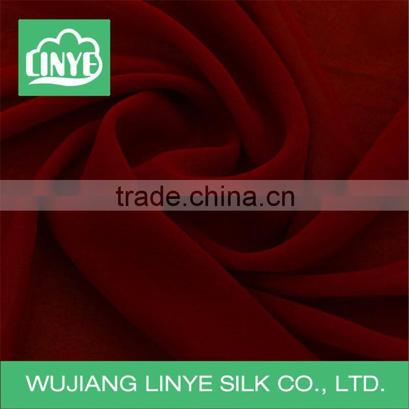 lastest design lining fabric polyester composite wire chiffon georgette fabric