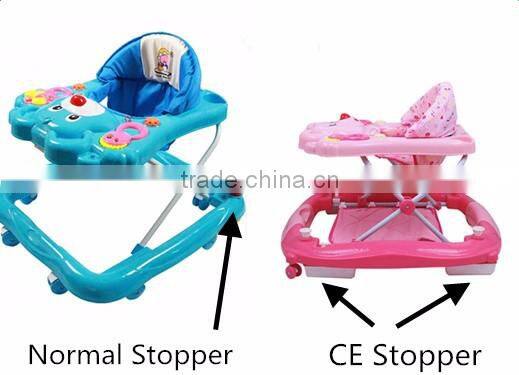 Modern Easy Steer Music & Lights Luxury 8 Wheels Jeep Baby Walker