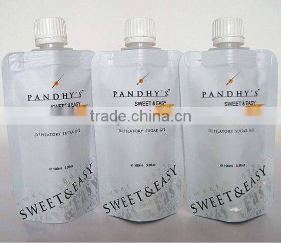 Manufacturer Nozzle Plastic Spout Pouch For Cosmetic Liquid