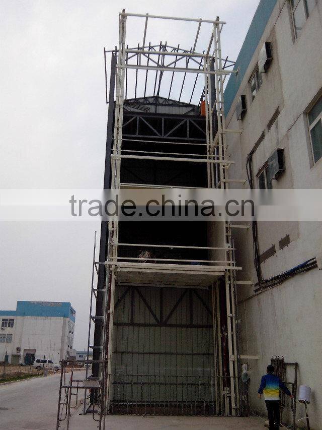 Warehouse crane Guide rail hydraulic lift platform