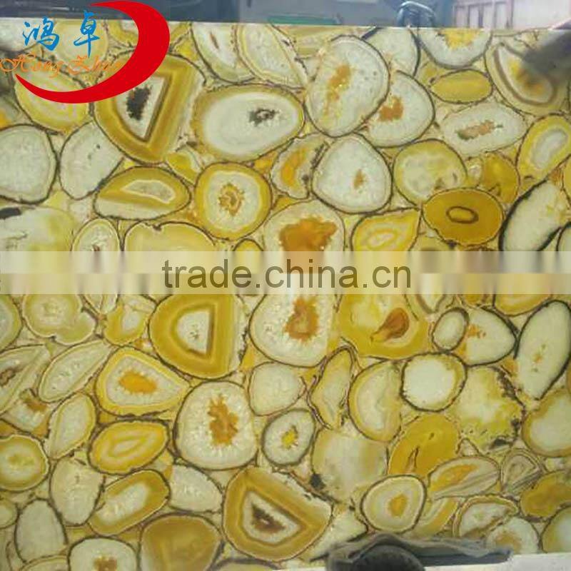 wholesale decoration material agate jade stone slabs and tiles
