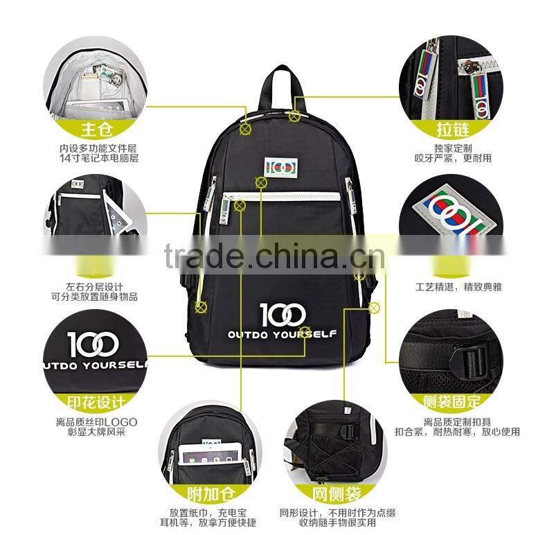 Fashionable 2016 hiking bag brand new design backpack school backpack bag