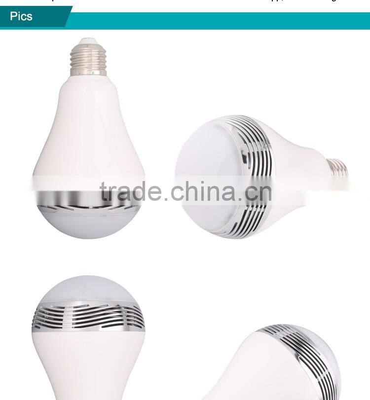 selling well 3W Global Bulb Type and White+RGB Color smart control bluetooth light lamp