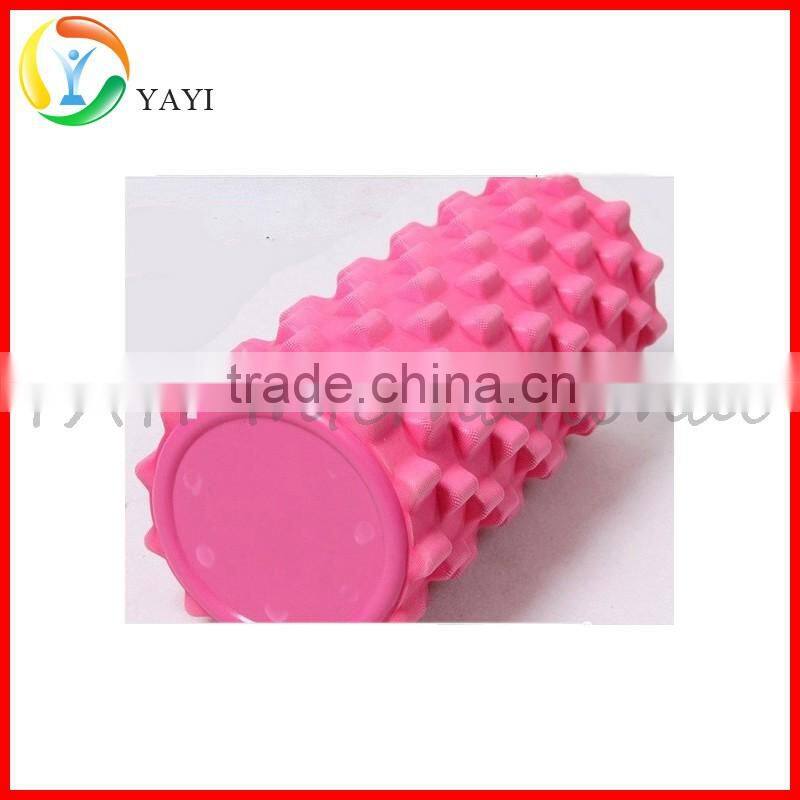 Crossfit Massage Exercise EVA Foam Roller with Caps