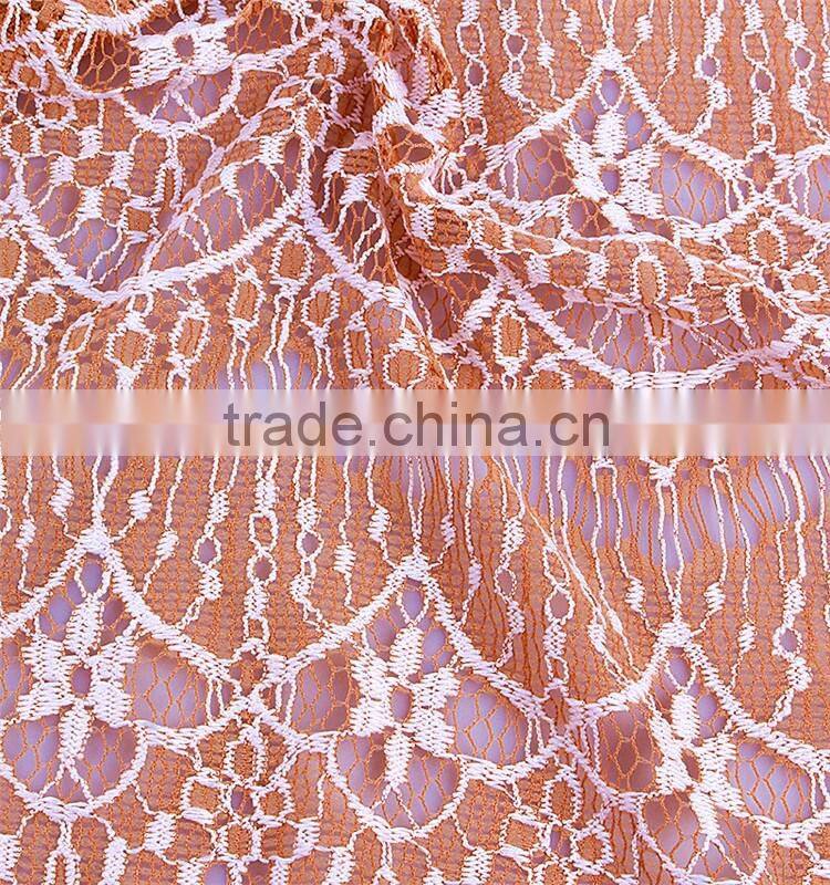 Fashion african eyelash lace fabric for party dress