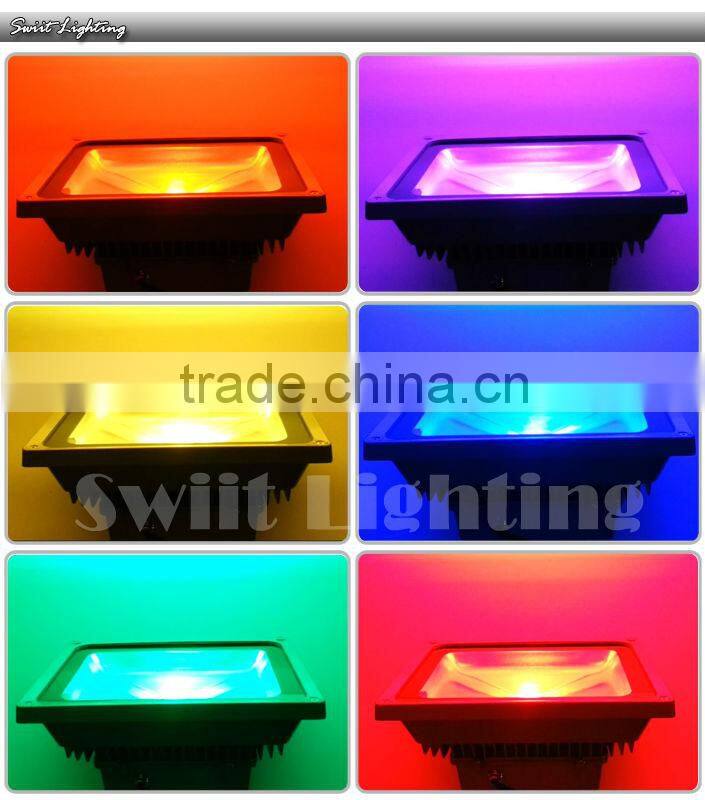 High Lumen Waterproof IP65 RGB 100W LED Floodlight