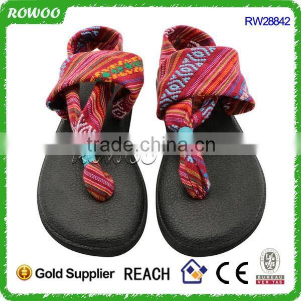 Sling Back Thong Sandals Prints Flip Flop Flat Thong Yoga Sandals