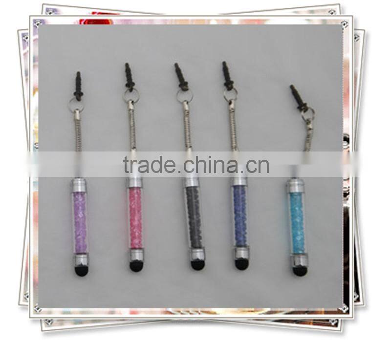 TCR- 0903 crystal touh pen for smartphone , small crystal gift pen