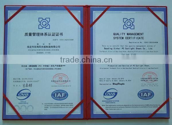 Orange polycarbonate solid sheet/Policarbonato/Polycarbonate sheet price