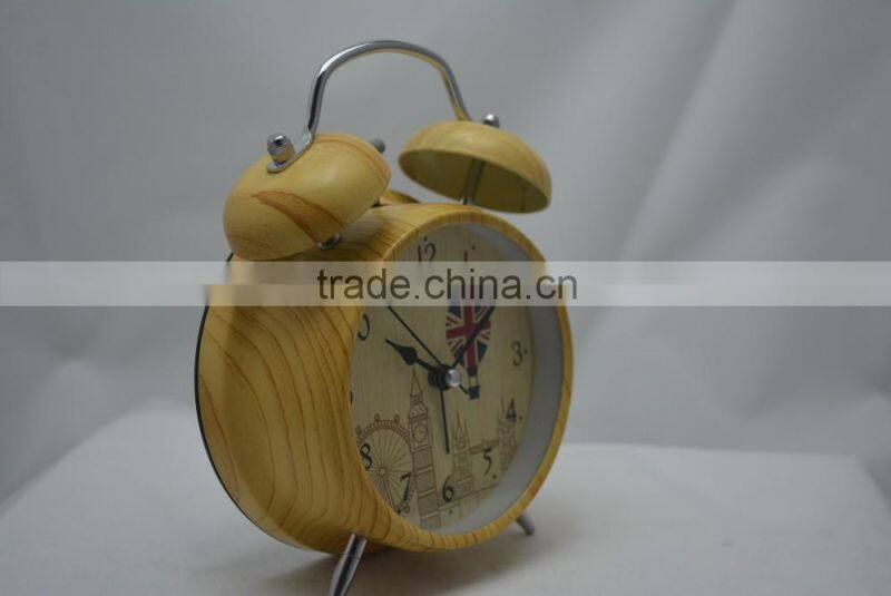 hot sale new technology wooden accessories 2016 Table quartz time clock for home deco,promotional alarm clock/