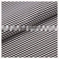 Fashionable lightweight cheap polyester check clothing fabric for ladies dress