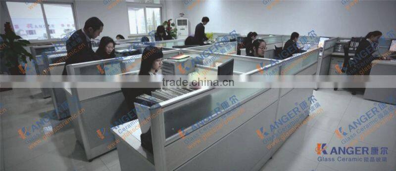 KANGER ceramic fritted glass, smooth surface,colored silk printed